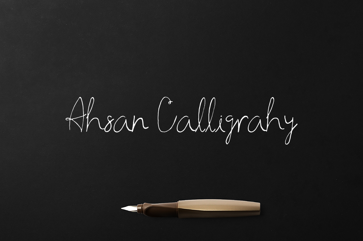 Ahsan Calligraphy: A Timeless Script Font for Digital Design