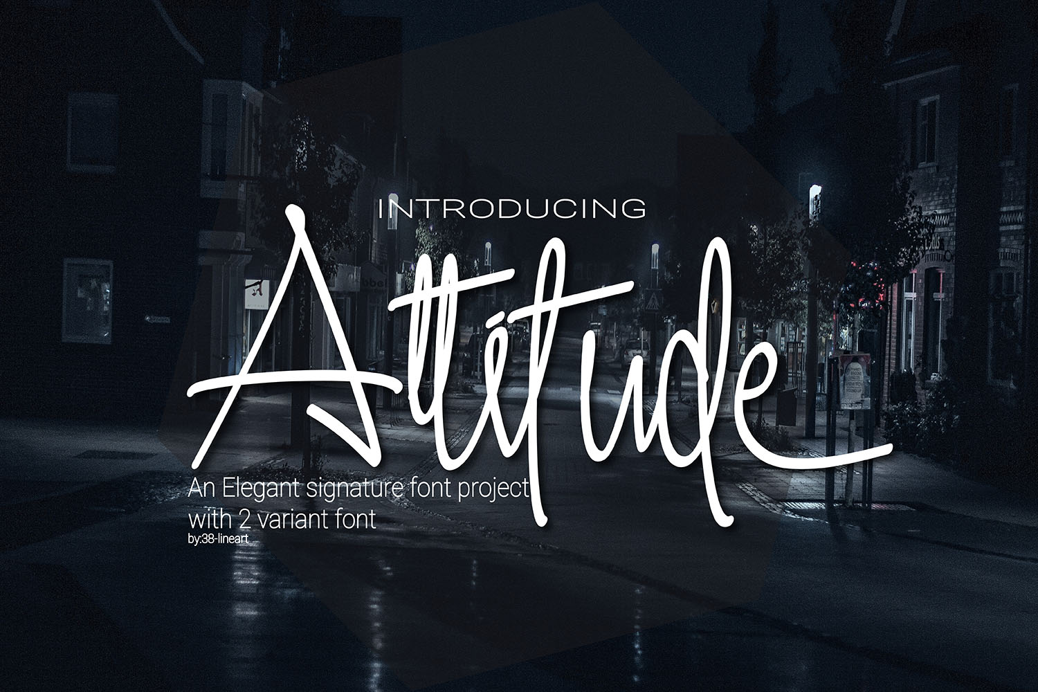 Attitude: A Refined Script Font for Editorial Design