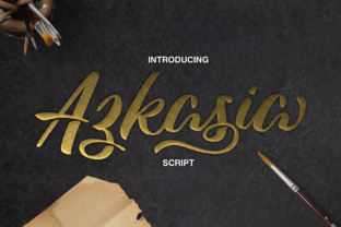 Azkasia: A Painterly Script Font That Elevates Handmade Design
