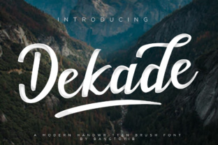 Dekade: A Versatile Display Font for Bold Branding
