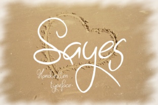 Discover the Beauty of Sayes: A Script Font for Crafters and Designers