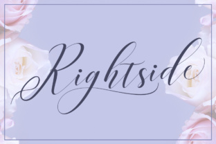Right Side: A Font That Speaks in Flourish