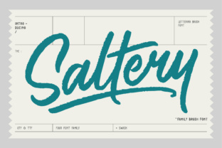Saltery: A Font for Modern Editorial Design