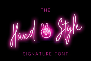 The Hand Style: A Script Font for Modern Editorial Design
