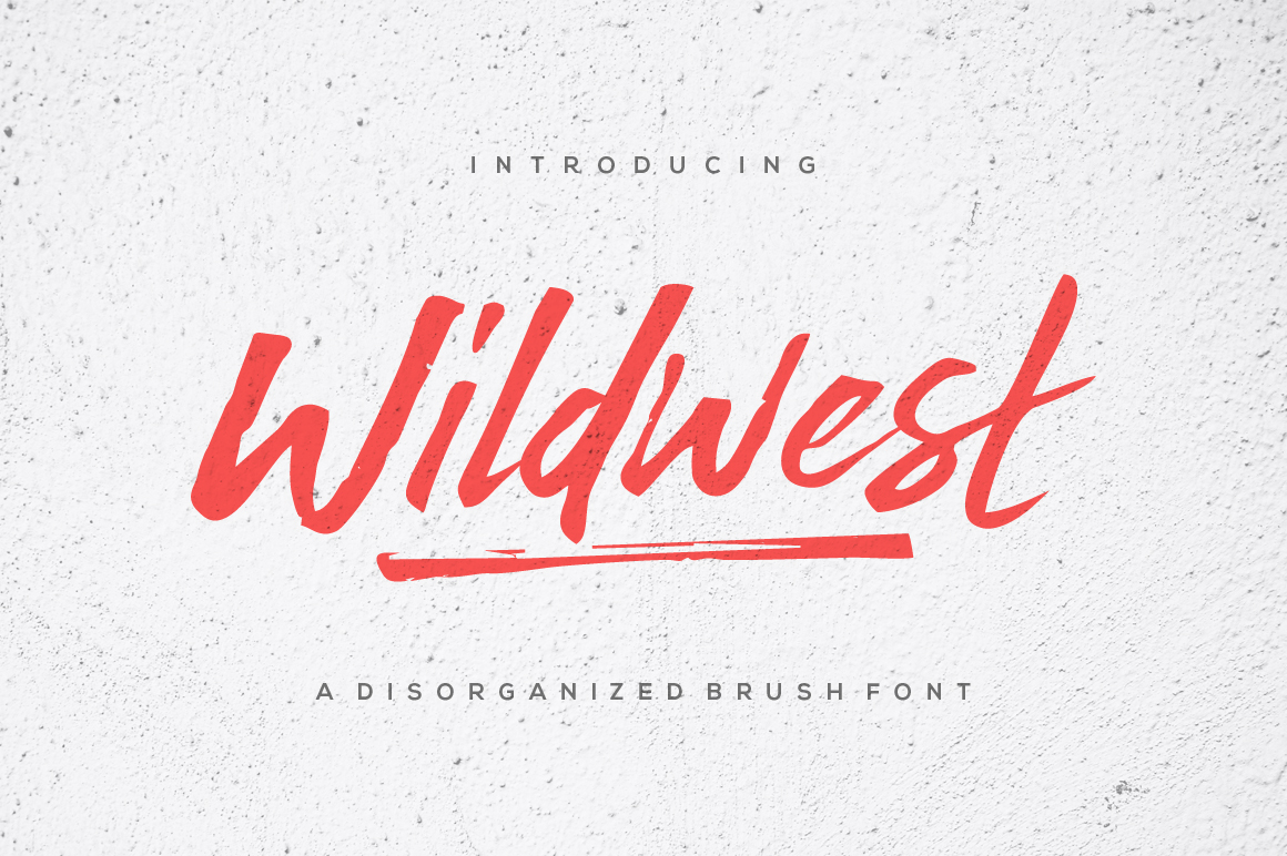 Wildwest: A Bold Brush Font for Crafters and Designers